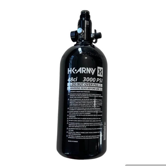 NEW HK ARMY 48CI 3000PSI Aluminum HPA Tank Black - Picture 7 of 8